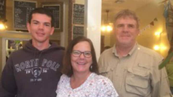 Connection's Academy student Conner with his family.